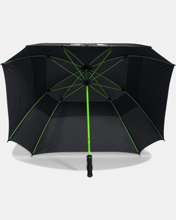 UA Golf Umbrella — Double Canopy in Black image number 3